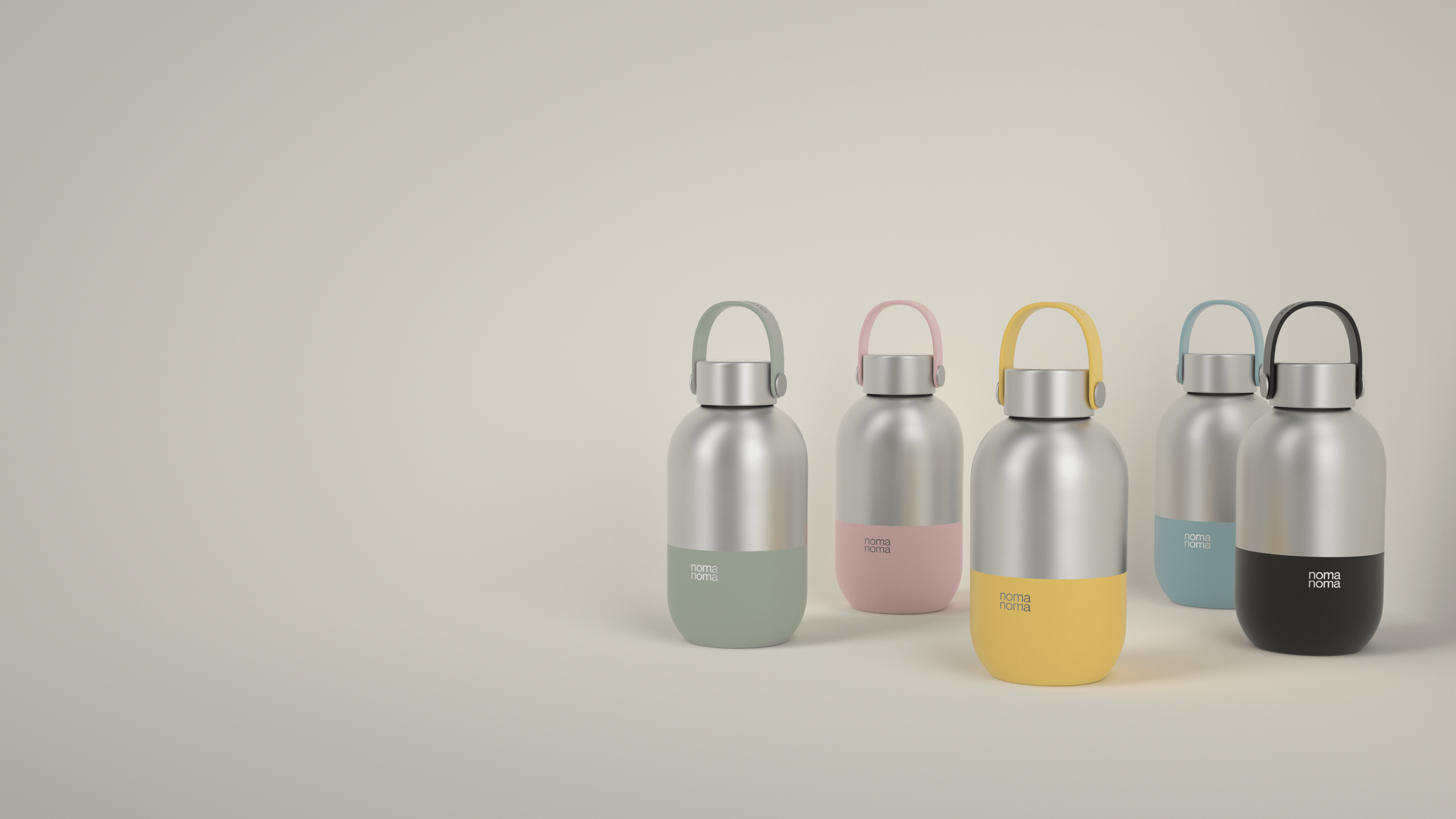 Die noma noma Trinkflasche in 500ml gibt es in unterschiedlichen Farben.
