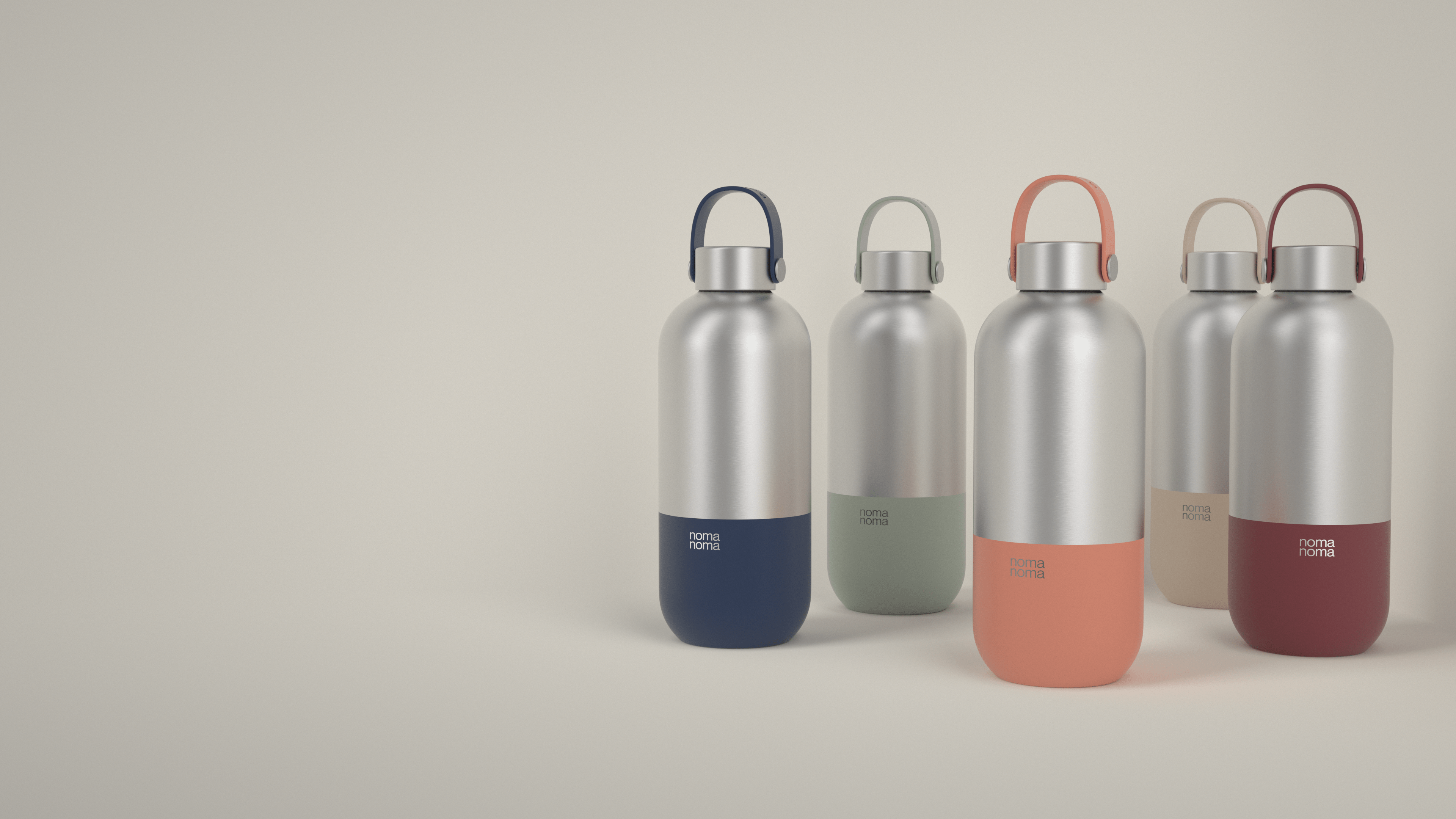 Die noma noma Trinkflasche in 1000ml gibt es in unterschiedlichen Farben.