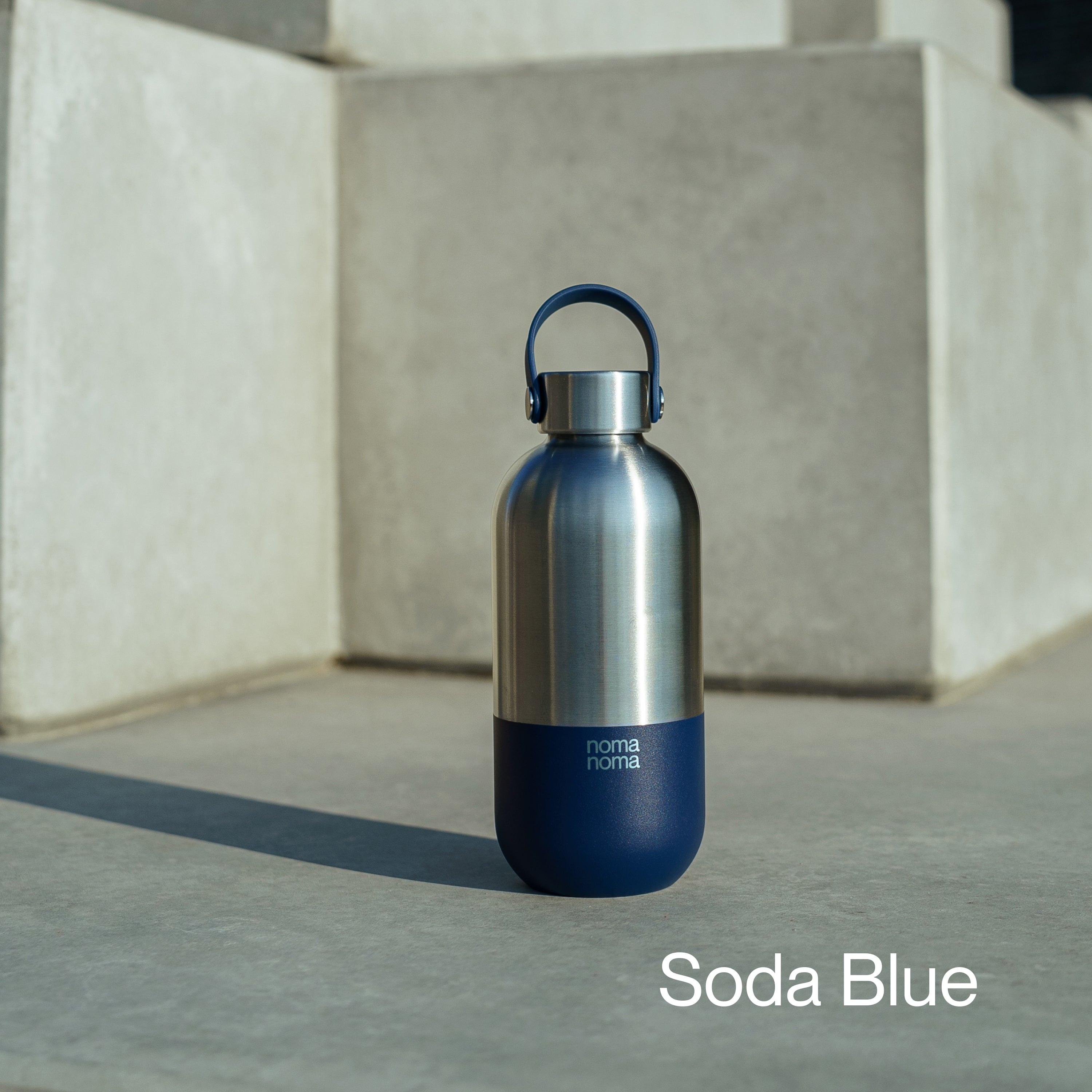 RVS drinkfles 500 ml Soda Blue