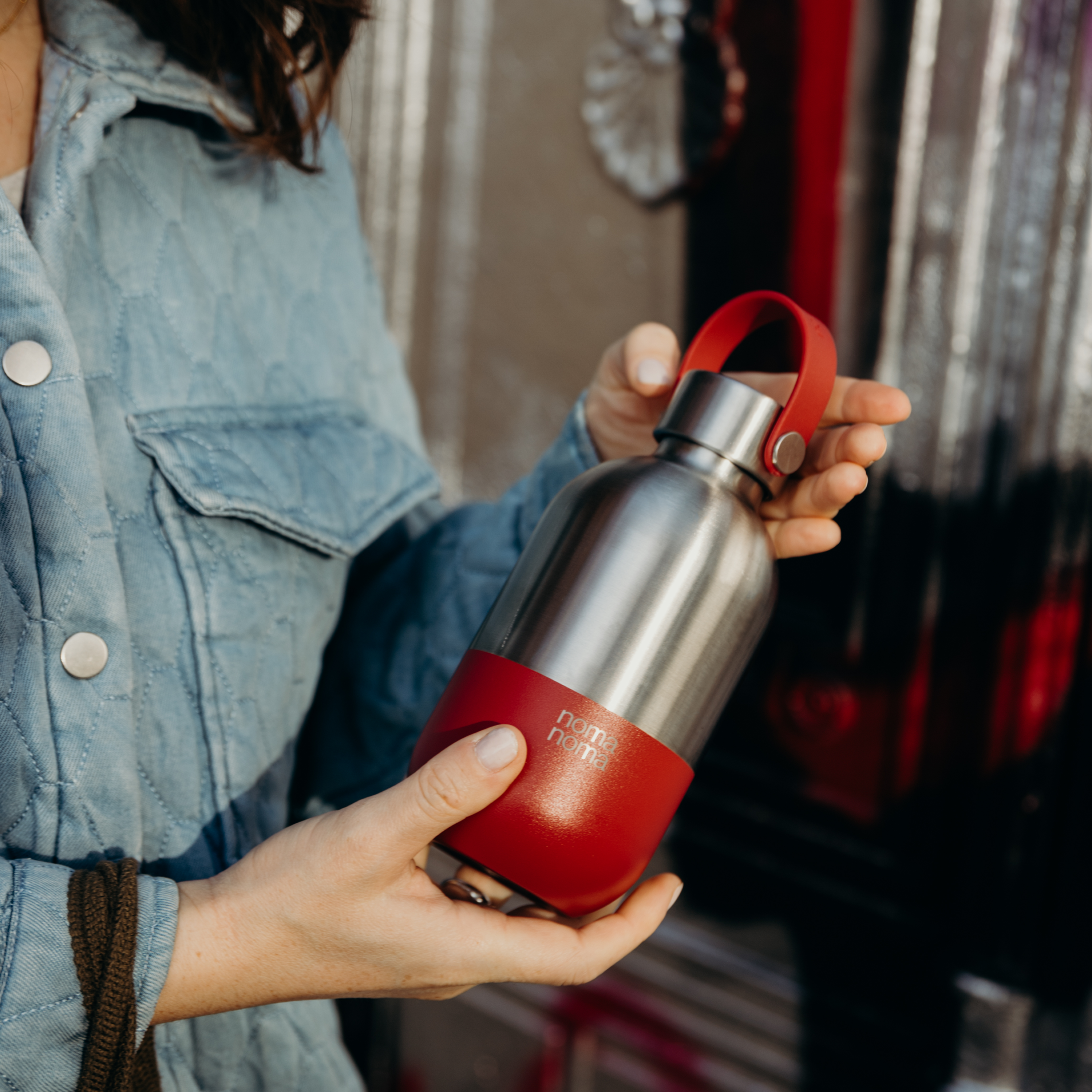 Edelstahl Trinkflasche 500 ml Grenadine Red