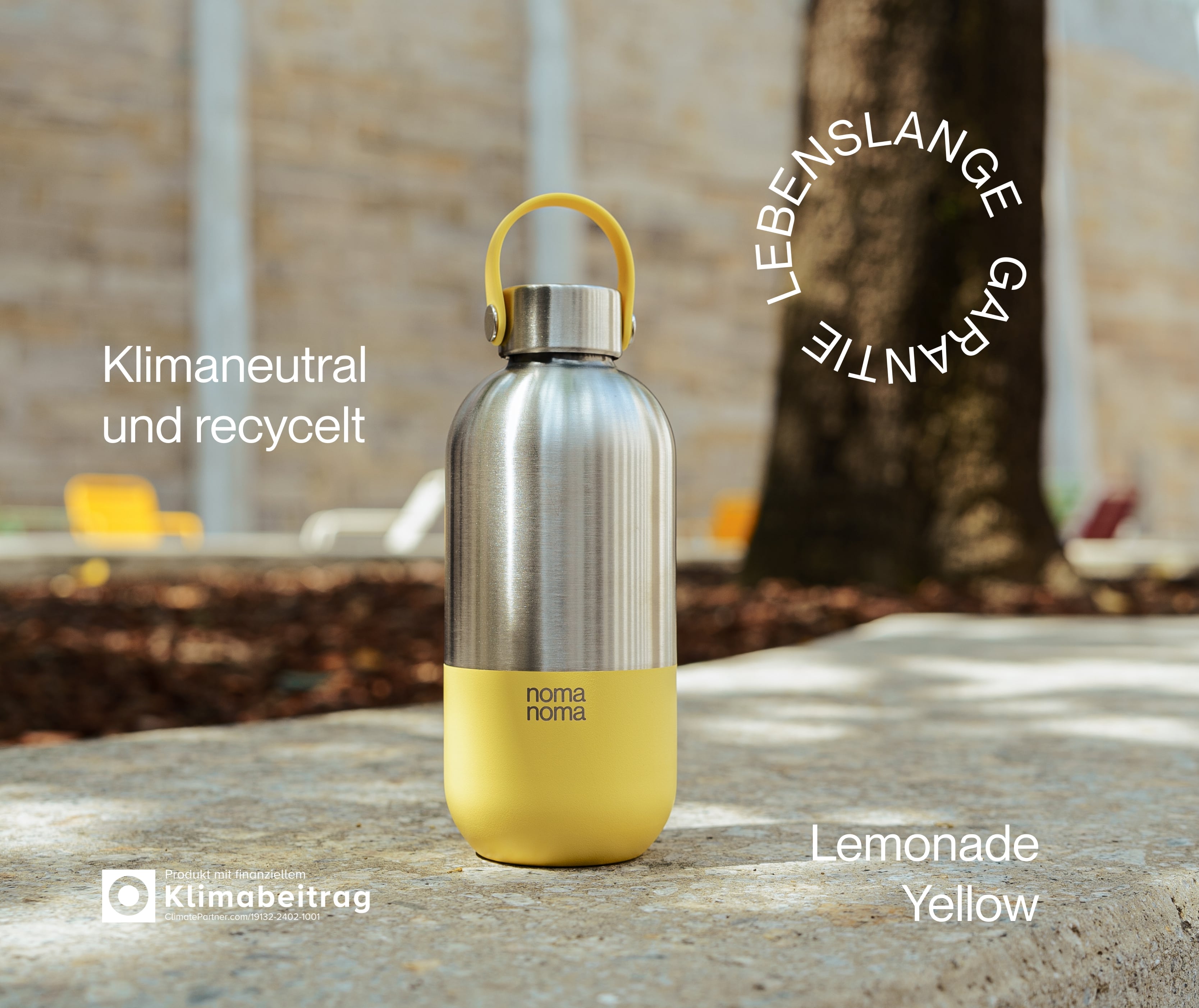 Insulated Bottle 500 ml Lemonade Yellow