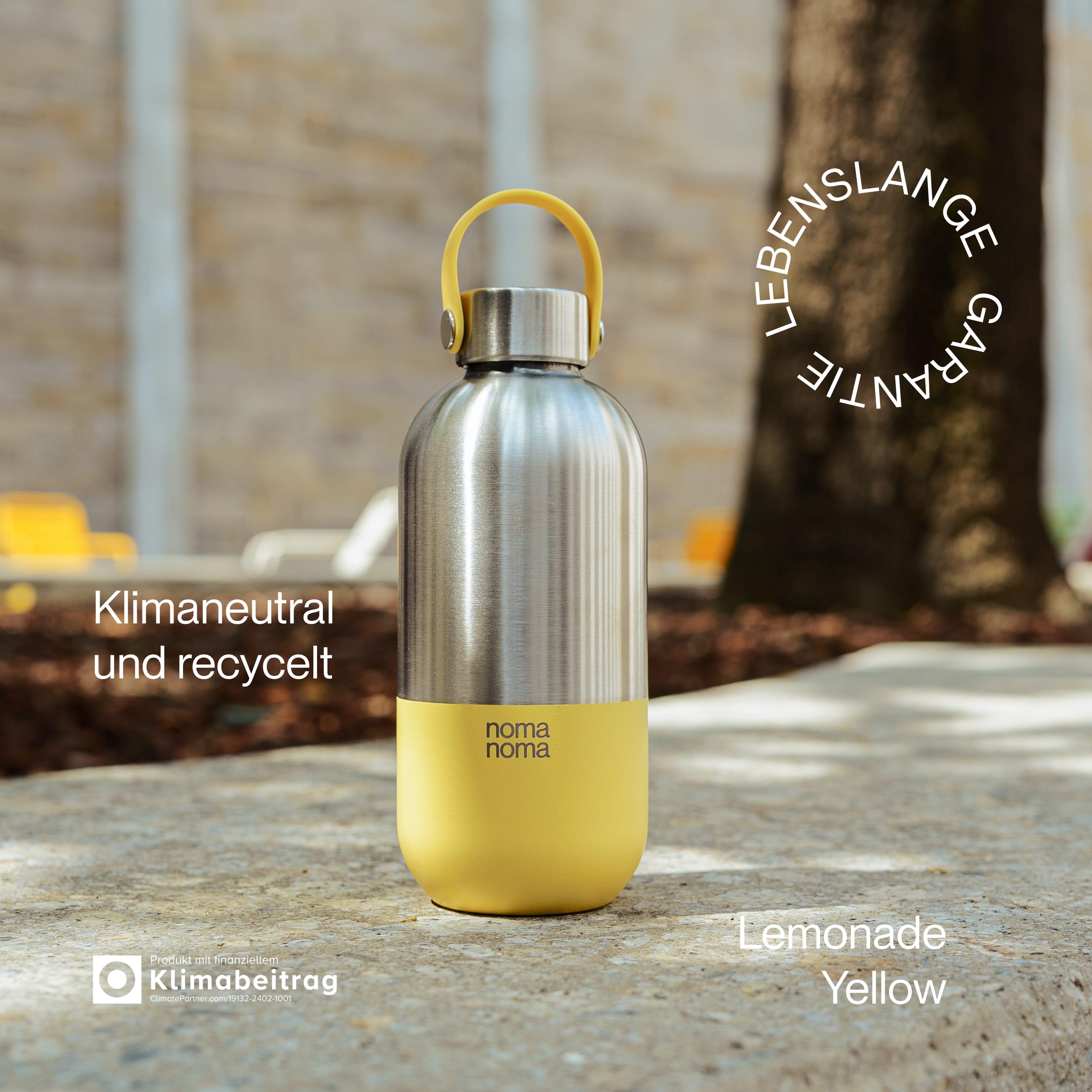 Insulated Bottle 750 ml Lemonade Yellow