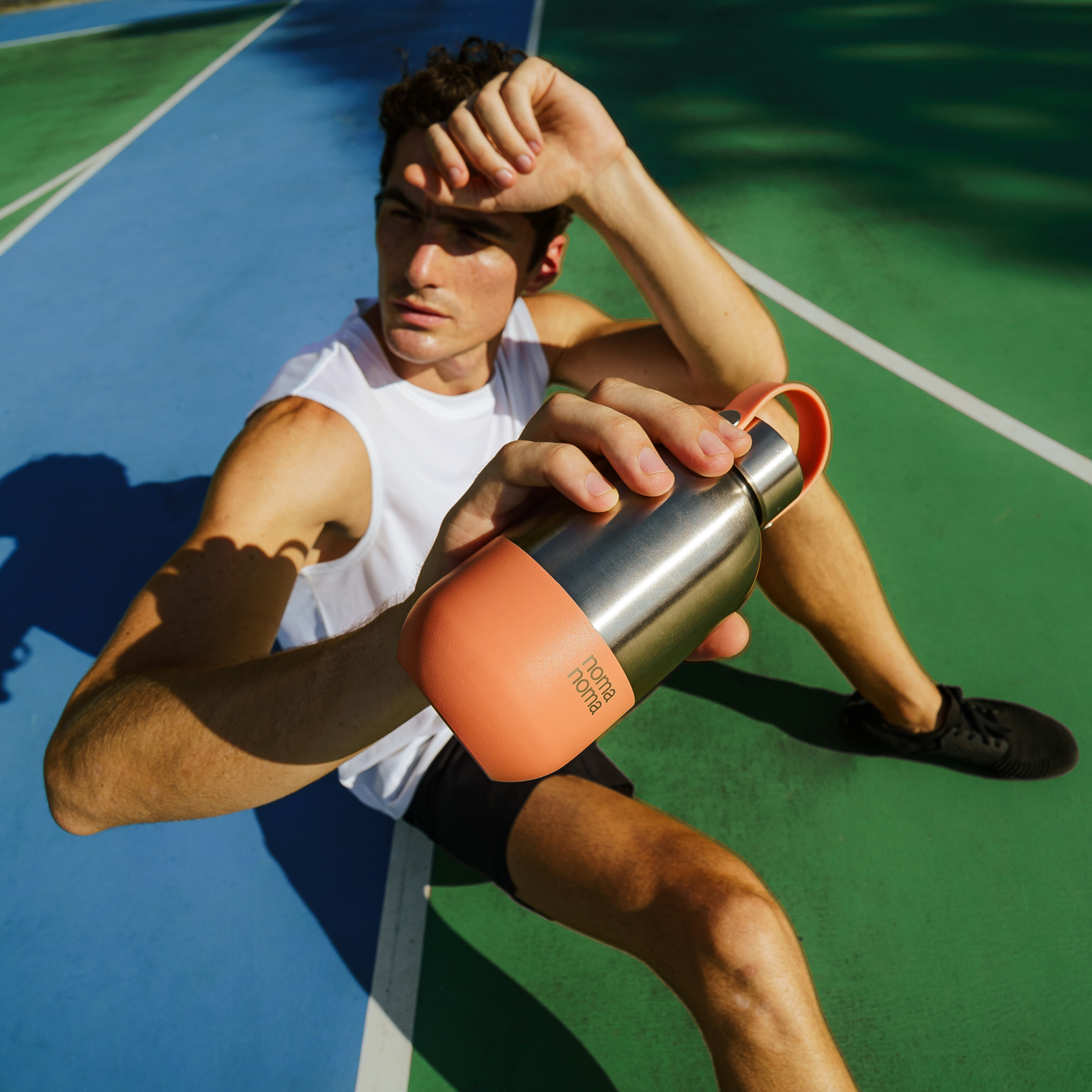 Edelstahl Trinkflasche 500 ml Peach Orange