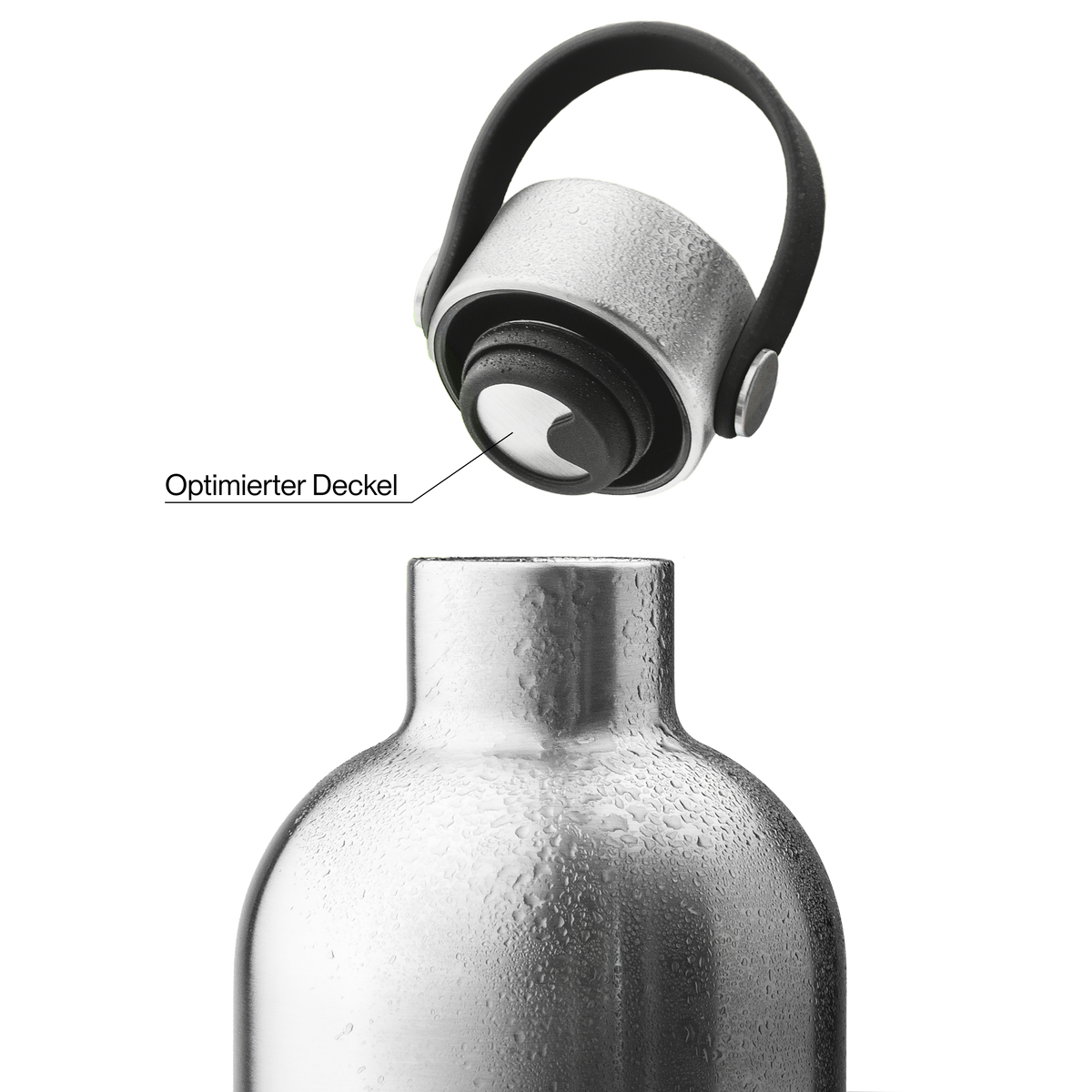 Edelstahl Trinkflasche 2.0 1000ml Ice Silver