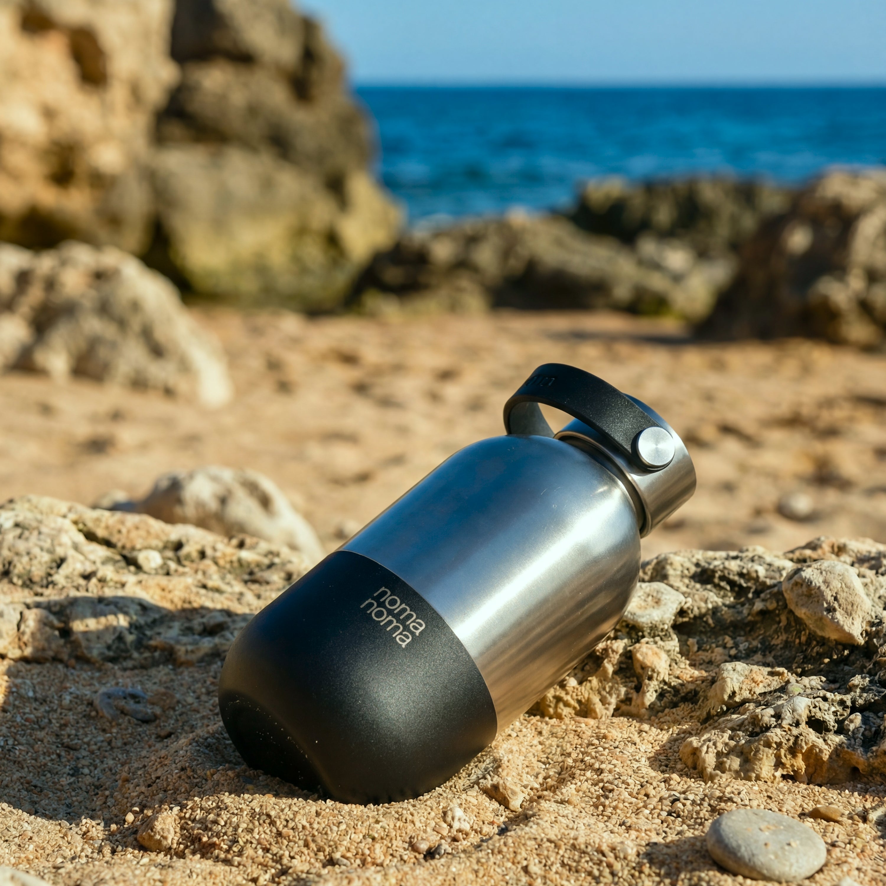 Edelstahl Trinkflasche 500 ml Coffee Black