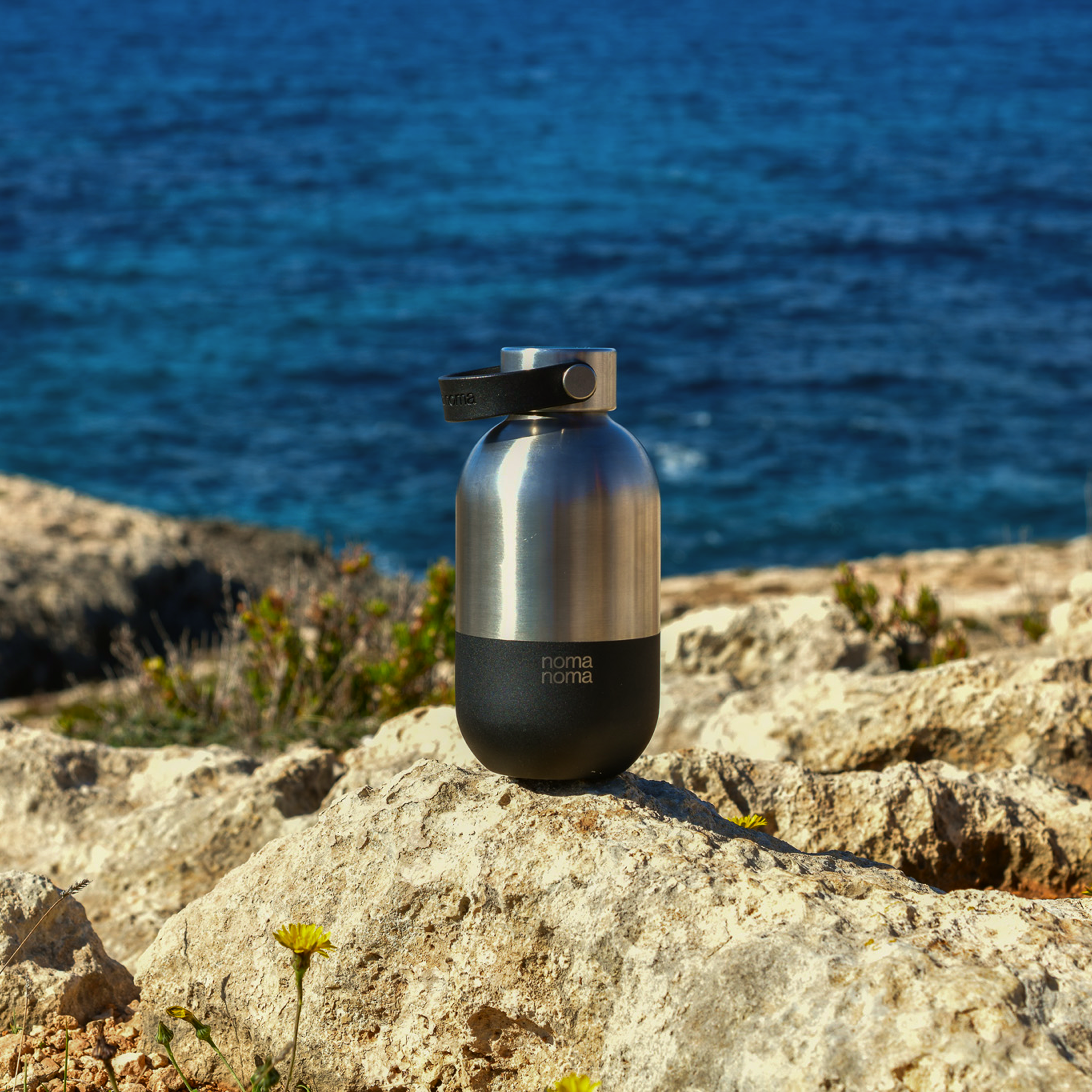 Edelstahl Trinkflasche 500 ml Coffee Black