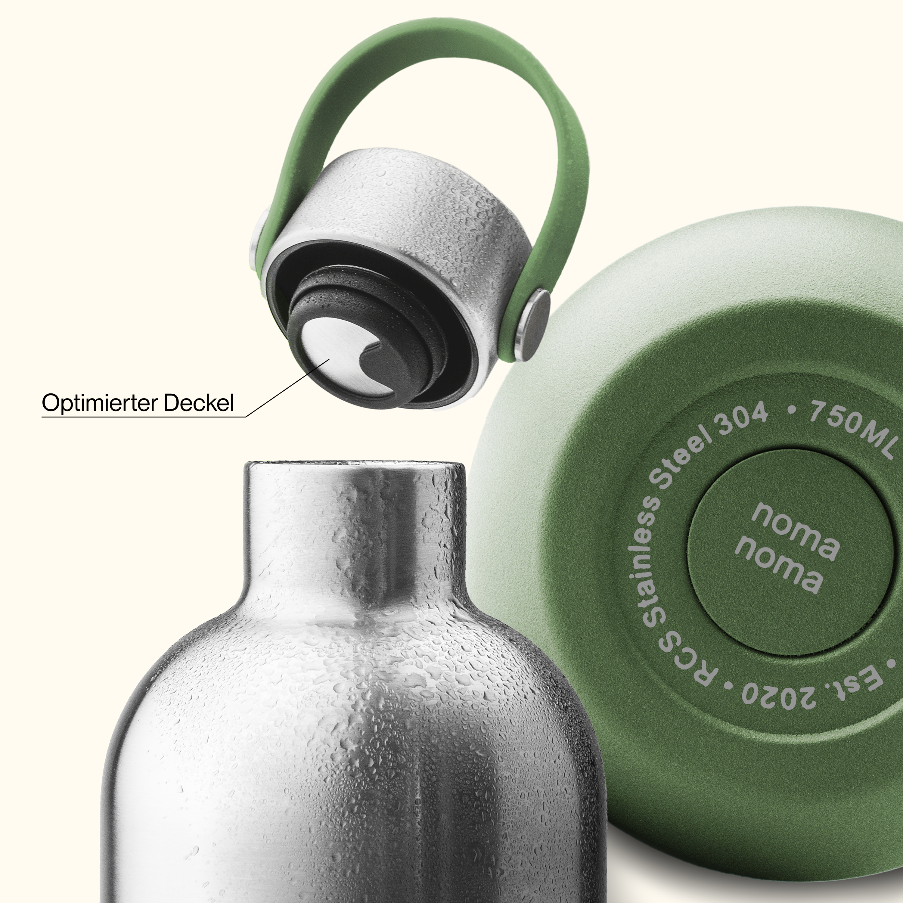 Insulated Bottle 1000 ml Smoothie Green