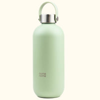 Edelstahl Trinkflasche 1000 ml Matcha Green vollfarbig