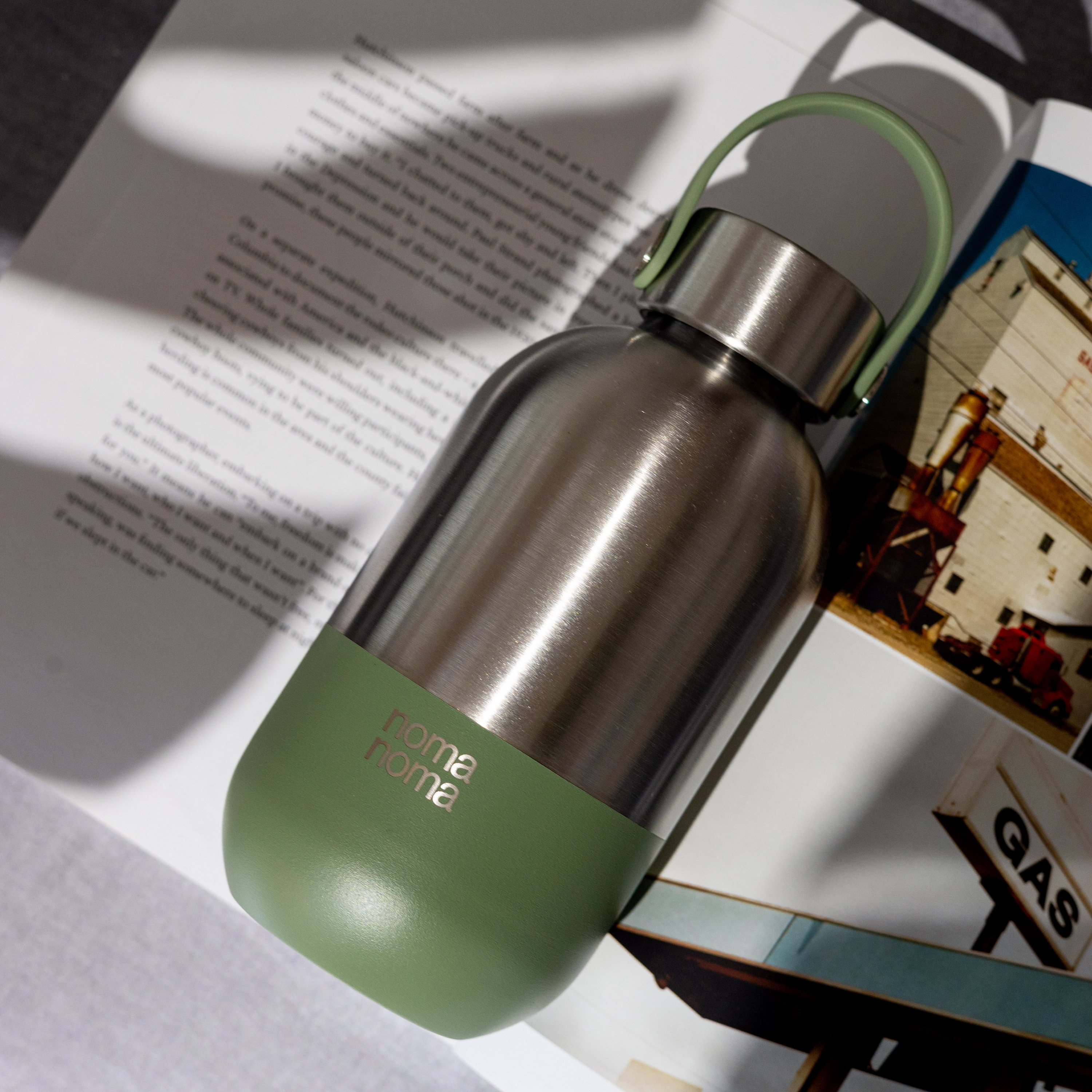 Edelstahl Trinkflasche 500 ml Smoothie Green