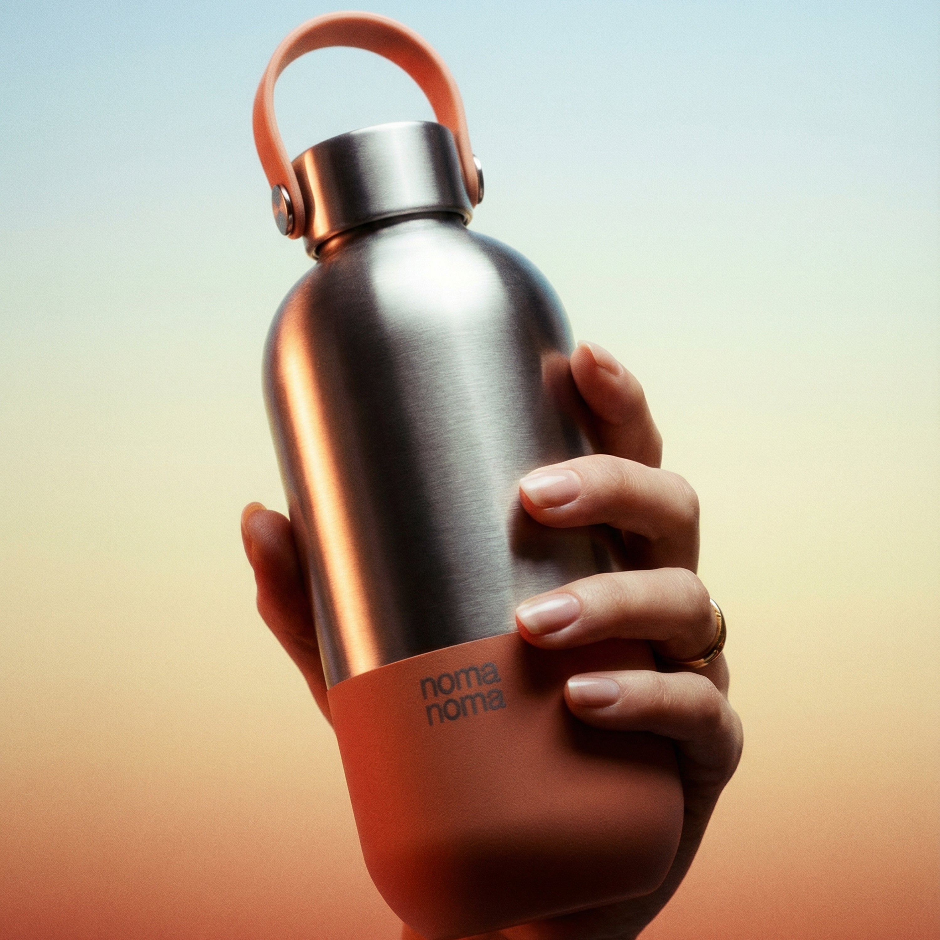 Edelstahl Trinkflasche 2.0 750 ml Peach Orange